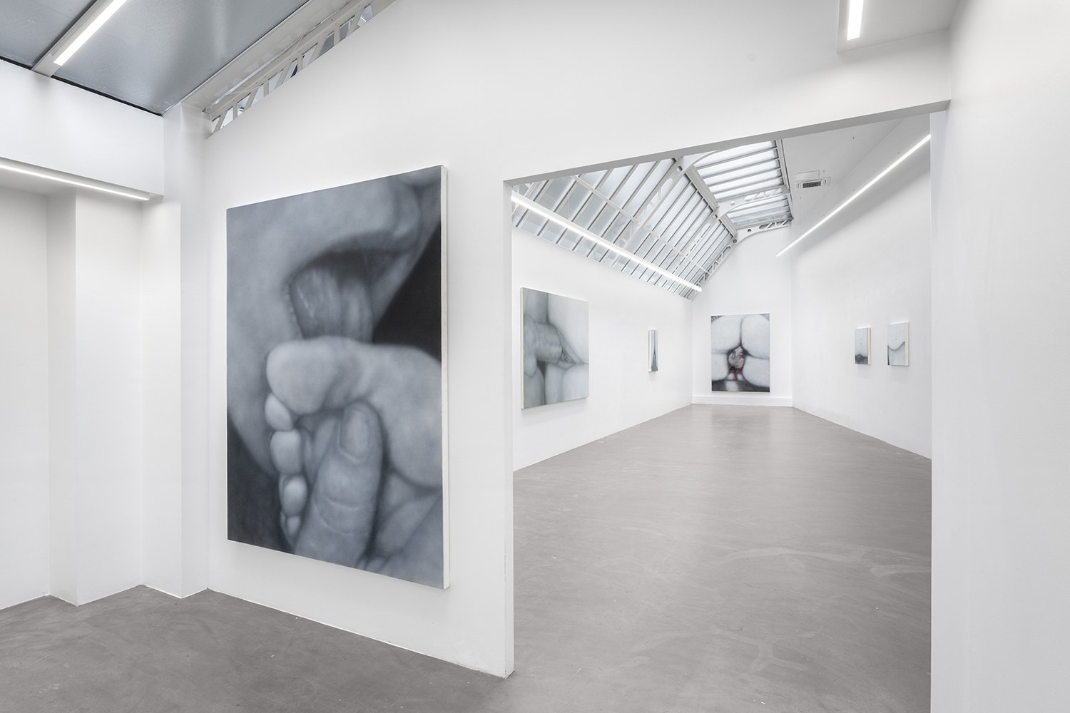 Vue d’installation de Sex Paintings, Bremond Capela, Paris, France, 2025